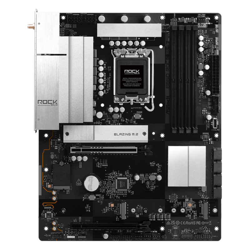Дънна платка ASRock B860 Rock WIFI 7, LGA 1851