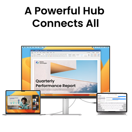 Монитор за MacBook BenQ MA270UP, 27" IPS, 4K 3840x2160, Nano Gloss, 99% sRGB, 95% P3, USB-C, Speakers - Image 7