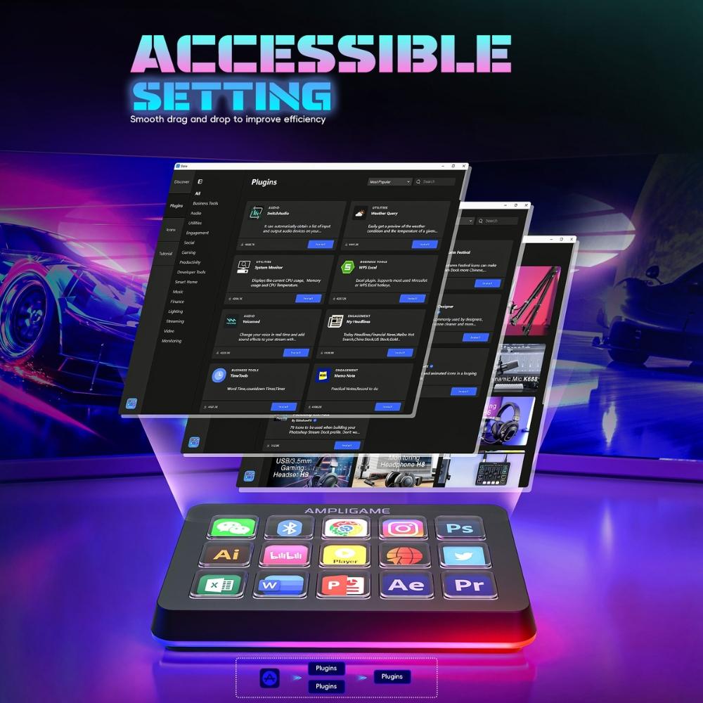 Контролер Fifine D6 Stream 15 Customized Keys and Software - Image 9