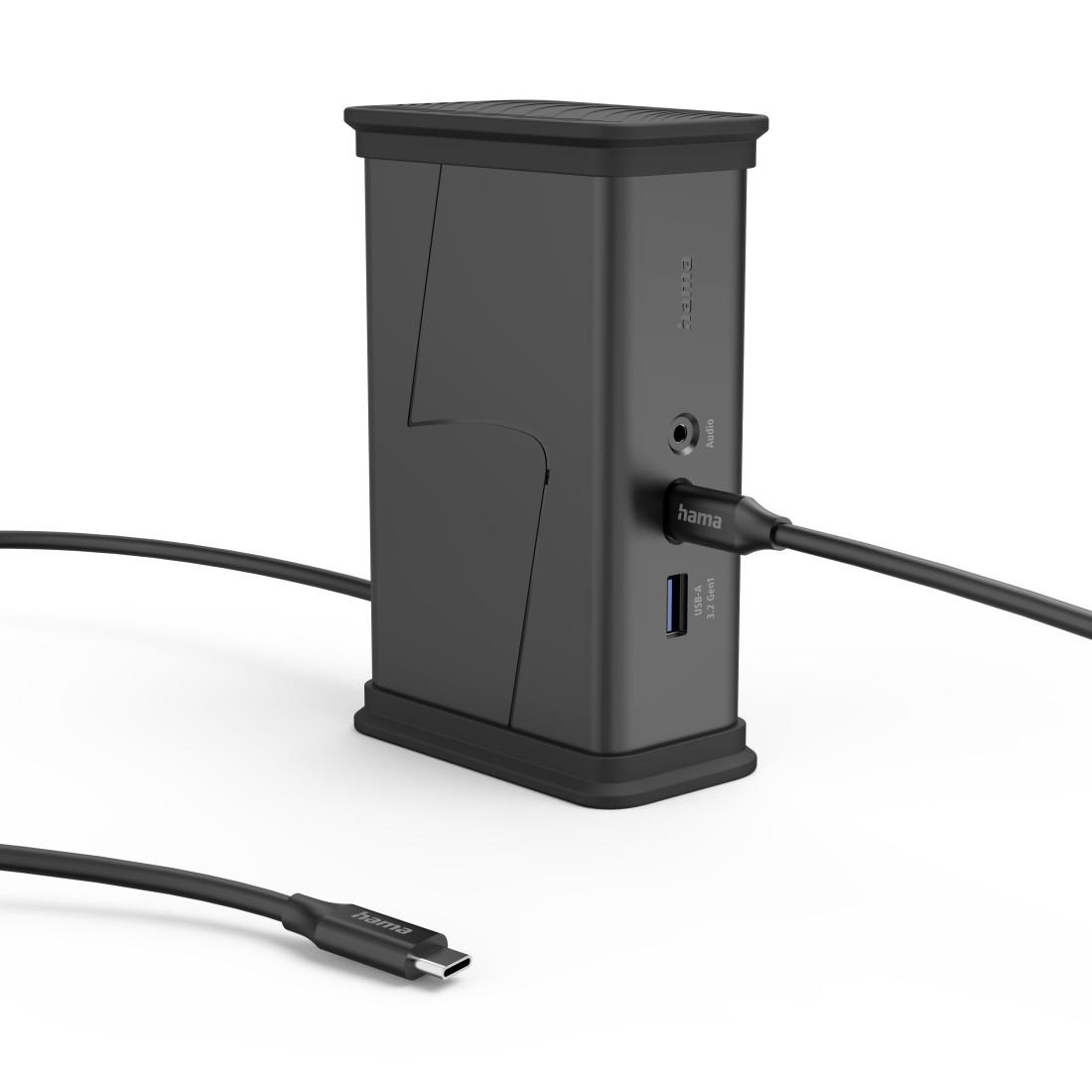 HAMA Докинг станция USB-C "Connect2Office Black", 9 порта, 2x HDMI™, USB-A, USB-C, LAN - Image 4