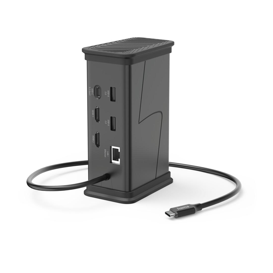 HAMA Докинг станция USB-C "Connect2Office Black", 9 порта, 2x HDMI™, USB-A, USB-C, LAN - Image 7