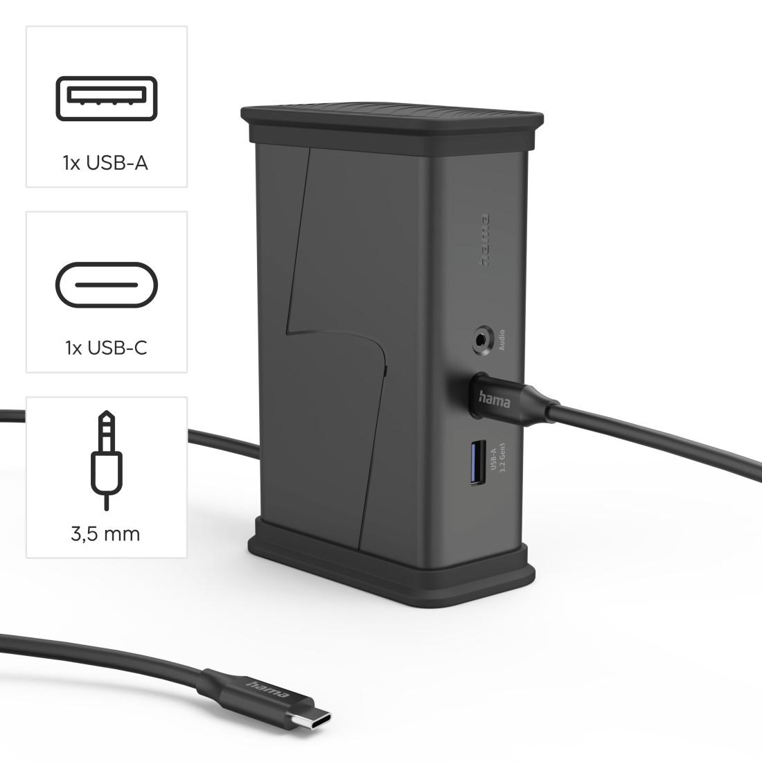 HAMA Докинг станция USB-C "Connect2Office Black", 9 порта, 2x HDMI™, USB-A, USB-C, LAN - Image 10