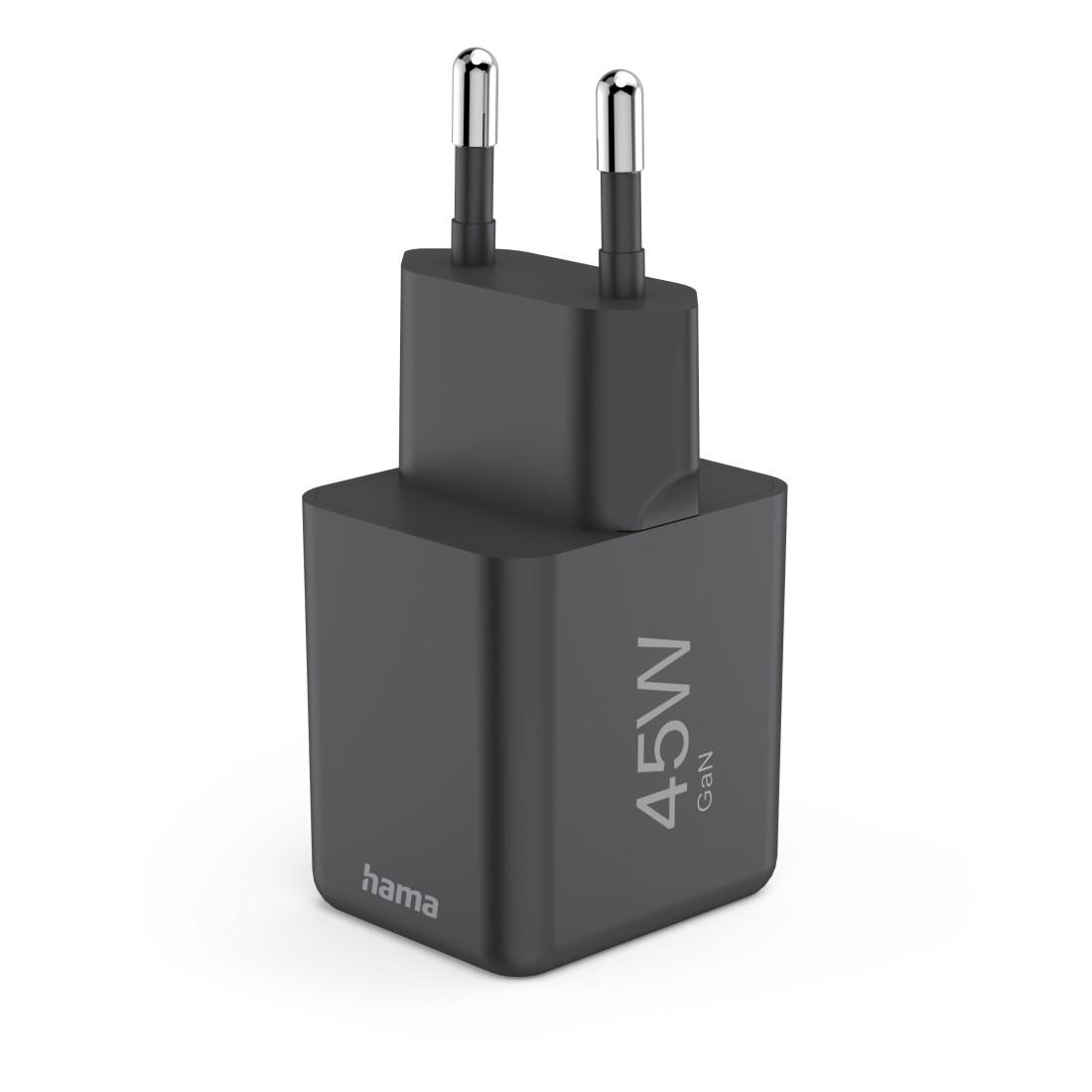 HAMA Бързо мини зарядно GaN, USB-C, PD, 45 W, черно - Image 5