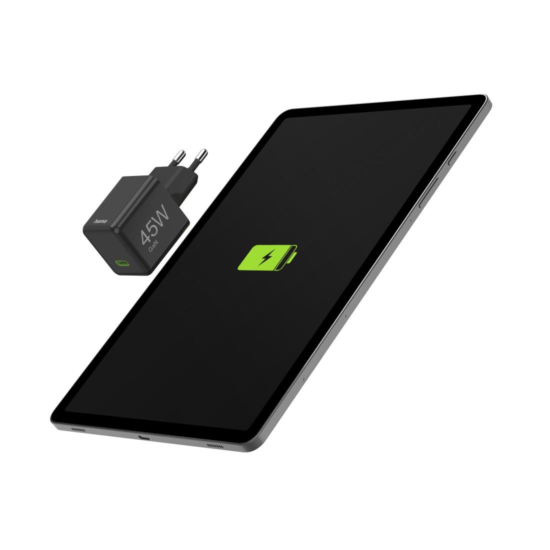 HAMA Бързо мини зарядно GaN, USB-C, PD, 45 W, черно - Image 7