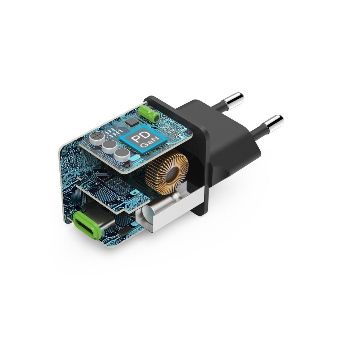 HAMA Бързо мини зарядно GaN, USB-C, PD, 45 W, черно - Image 15