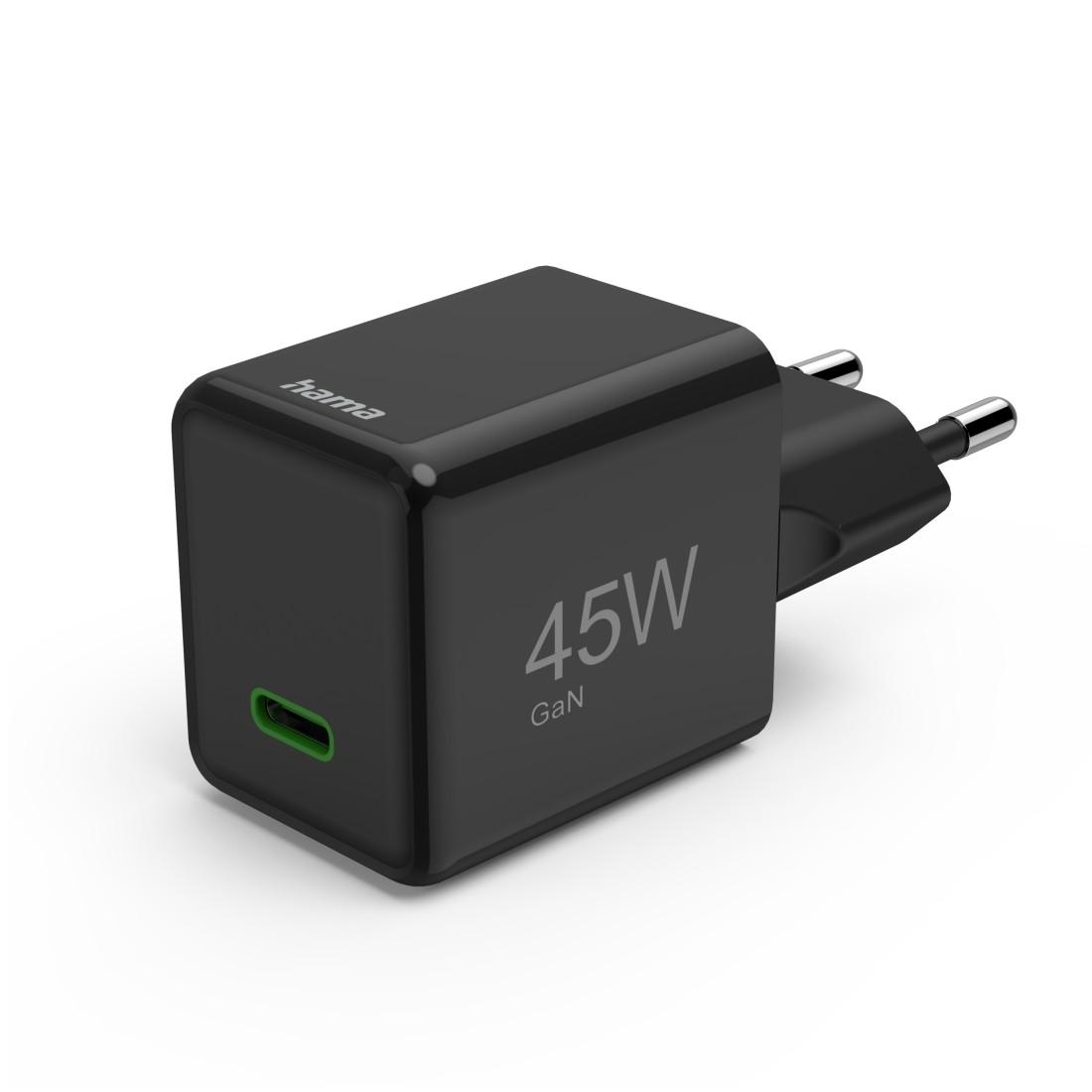 HAMA Бързо мини зарядно GaN, USB-C, PD, 45 W, черно - Image 16