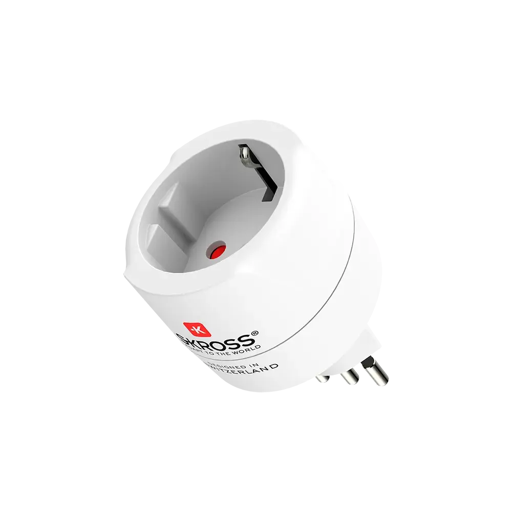 Skross универсален адаптер World to CH+IT+ Brasil, USB
