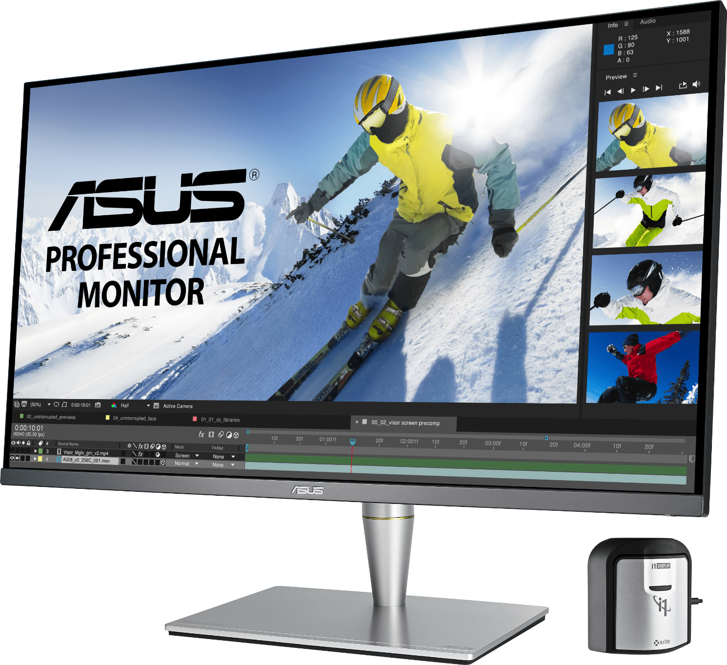 Монитор ASUS PA32UC-K, 32'', 4K, IPS, Quantum Dot, HDR1000, 384 zones local dimming, 99.5% Adobe RGB/95% DCI-P3 - Image 10