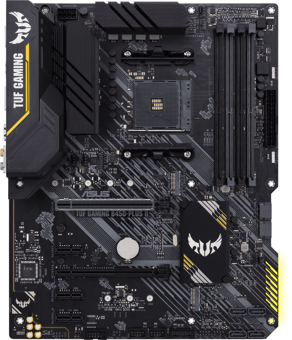 Дънна платка ASUS TUF GAMING B450-PLUS II, socket AM4