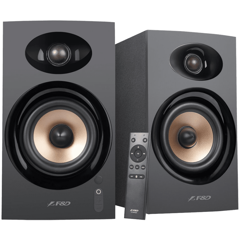 Multimedia Bluetooth Speakers R23BT Bluetooth 5.0, Optical, AUX, USB, 2*1" silk dome tweeter,  2*4" full range driver, 40W