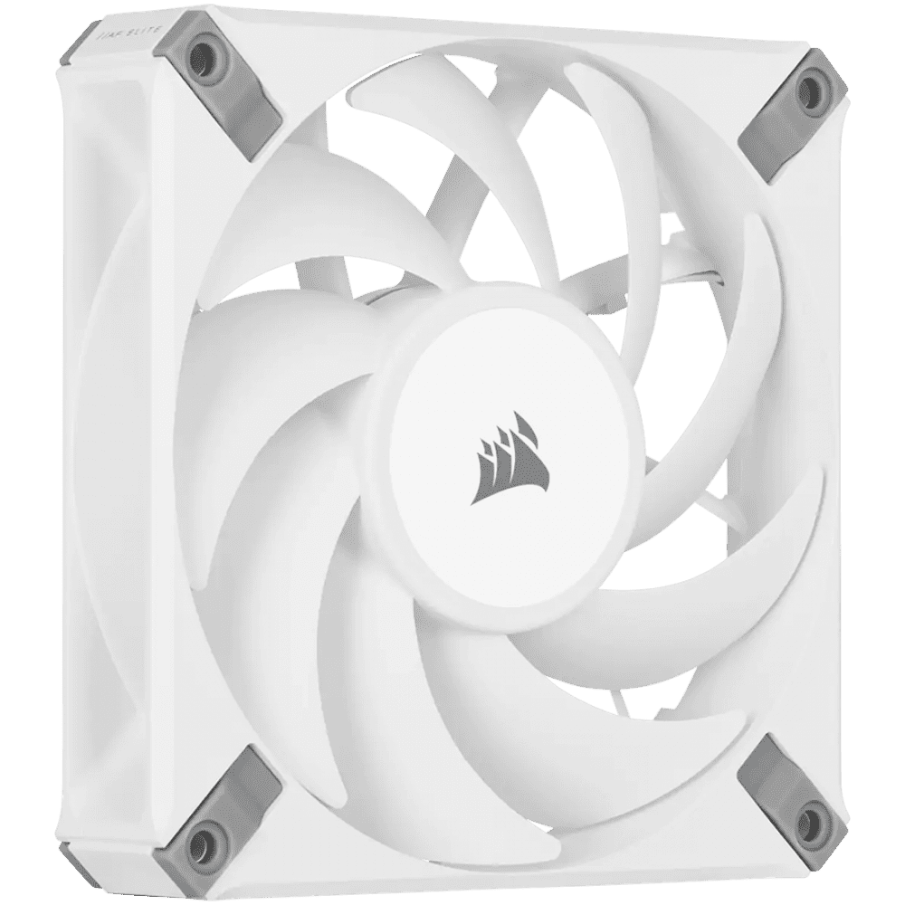 Corsair AF ELITE Series, AF120 ELITE WHITE, 120mm Fluid Dynamic Fan with AirGuide, Single Pack