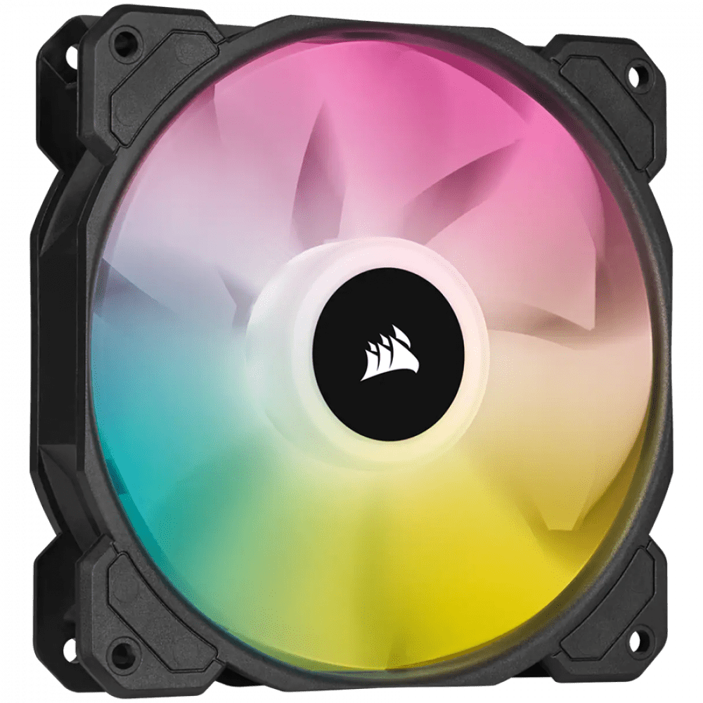 Corsair SP Series, SP120 RGB ELITE, 120mm RGB LED Fan with AirGuide, Single Pack