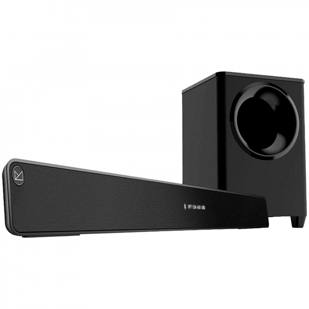 F&D HT-388D 2.1 Wireless Soundbar with Subwoofer, 120W RMS (20Wx2+80W), Full-range speaker: 52x92mm + 8'' Subwoofer, BT 5.3/Optical/AUX/HDMI/USB/LED Display/Remote Control/Wooden/Black, EANs soundbar: 6924053407224, subwoofer: 6924053407231