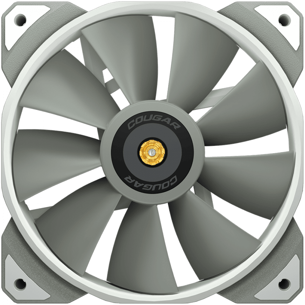 COUGAR MHP 120 White, 120mm 4-pin PWM fan, 600-2000RPM, HDB Bearing, Anti-vibration Dampers, Extension Cable + Low-Noise Adapter, Case + Radiator screws, 82.48 CFM, 4.24mm H20, 34.5 dBA (Max)