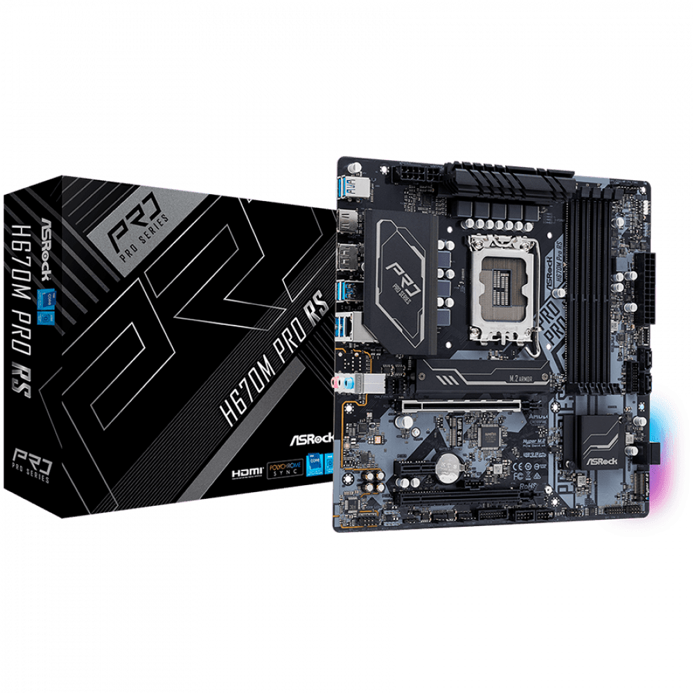 ASRock MB INTEL H670/4DDR4/4SATA3