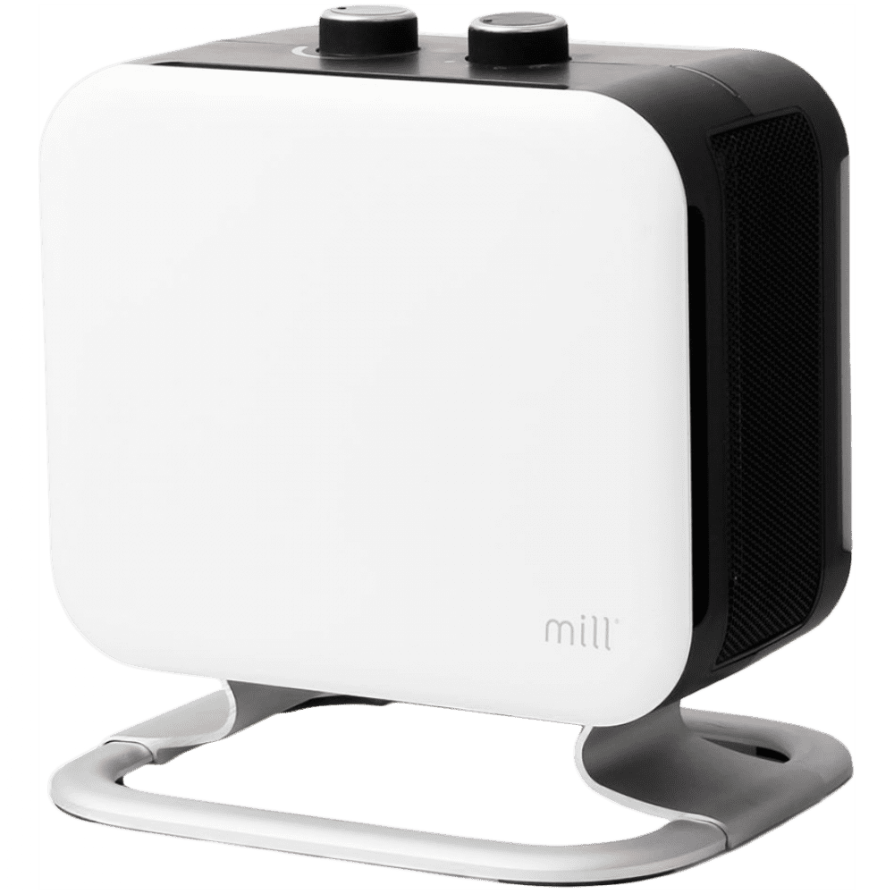 1800W PTC fan heater, 2 heat settings (1200W/1800W), mechanicalthermostat, alu feet