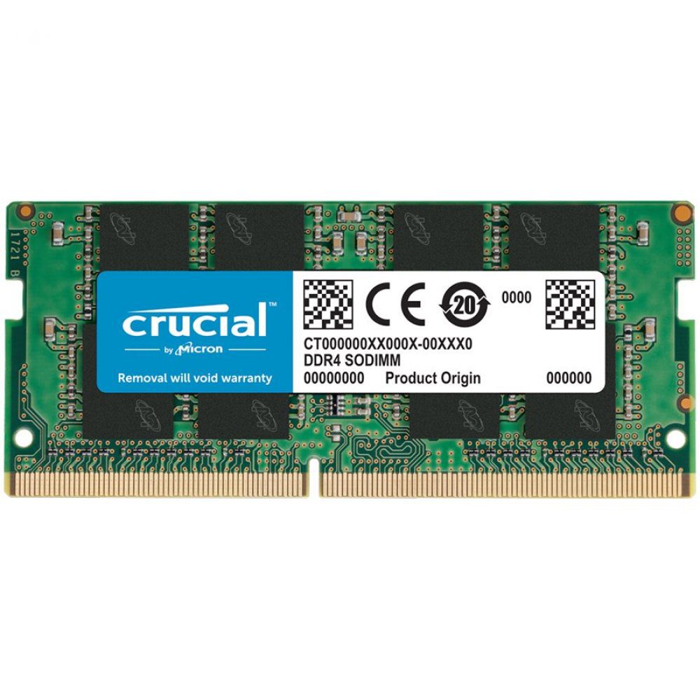 Crucial 16GB DDR4-3200 SODIMM CL22 (8Gbit/16Gbit) Tray