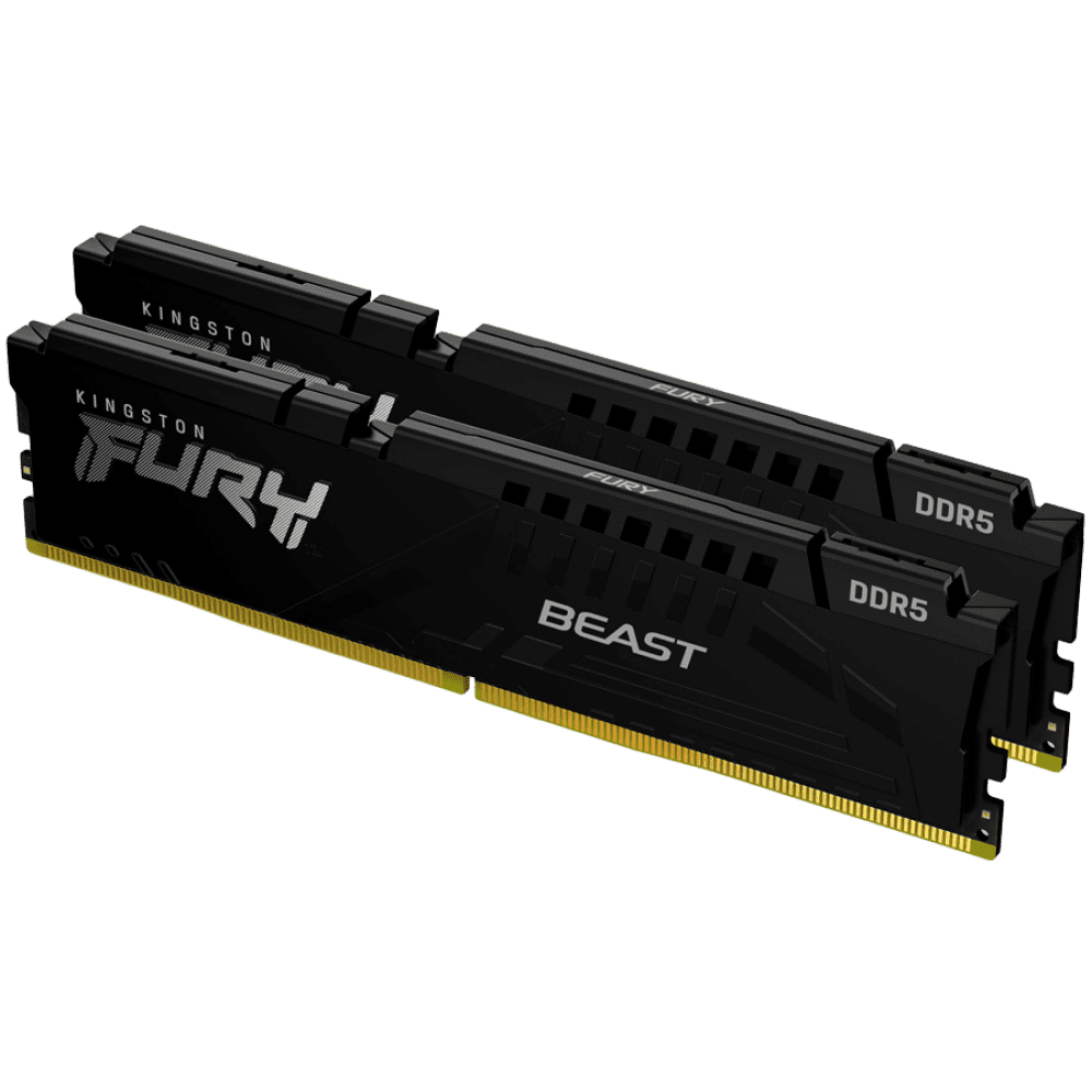 Kingston DRAM 16GB 5600MT/s DDR5 CL40 DIMM (Kit of 2) FURY Beast Black XMP
