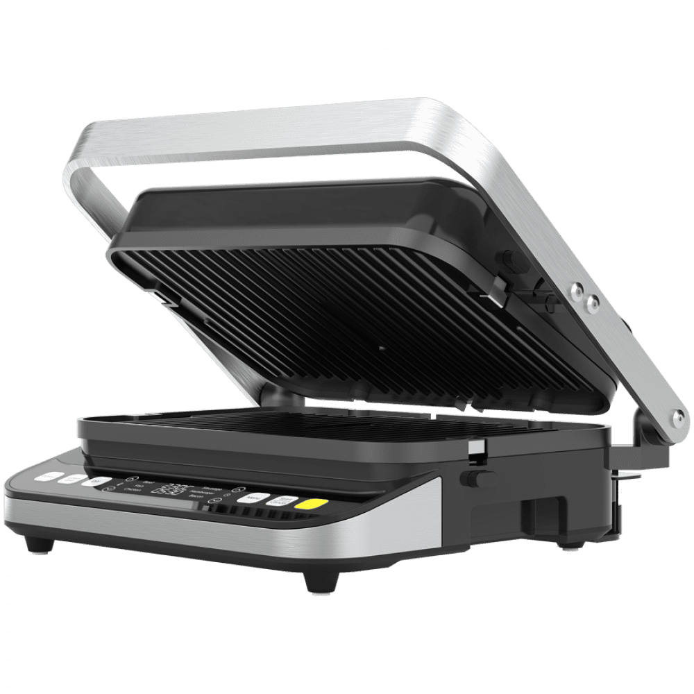 AENO ''Electric Grill EG5: 2000W, 2 heating modes - Lower Grill, Both Grills, 6 preset programs, Defrost, Max opening angle -180°, Temperature regulation, Timer, Removable double-sided plates, Plate size 320*220mm''