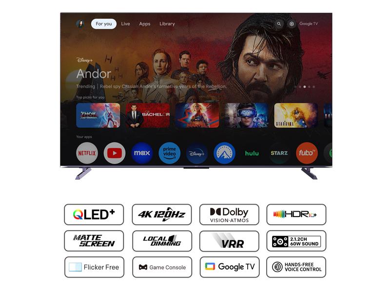 METZ Телевизор 100" 100MQE8500Z, 4K QLED+ 120Hz, Google TV - Image 4