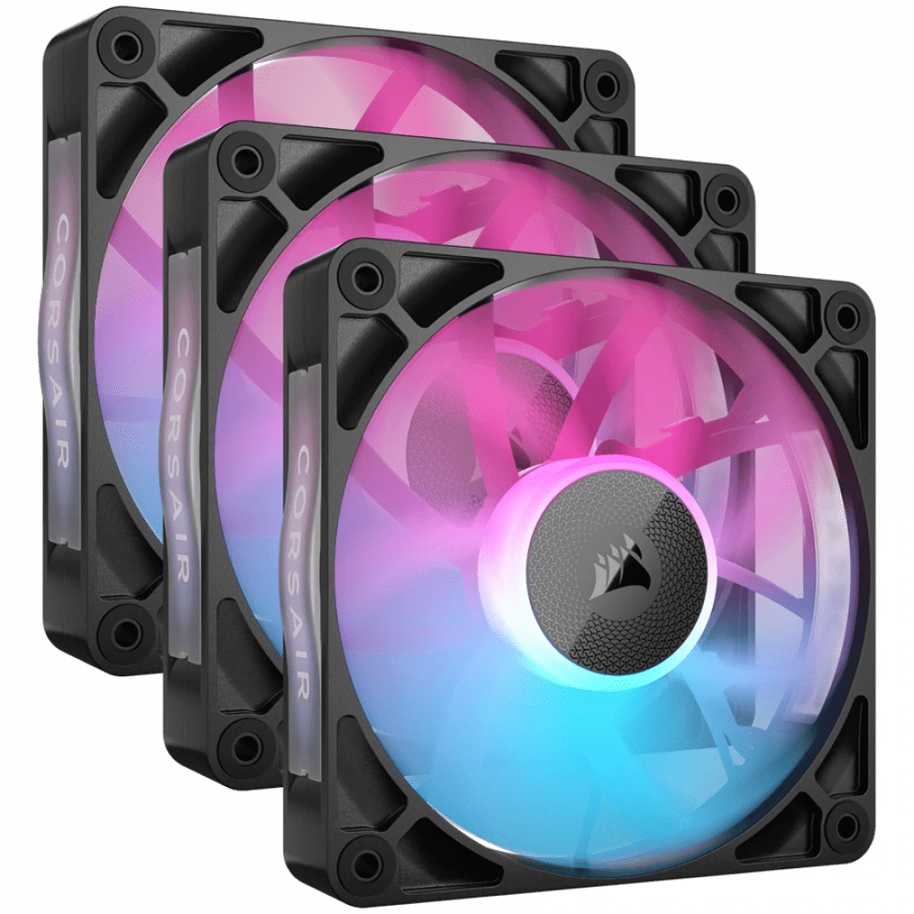 CORSAIR RX RGB Series, iCUE LINK RX120 RGB, 120mm RGB Fan, Triple Fan Kit