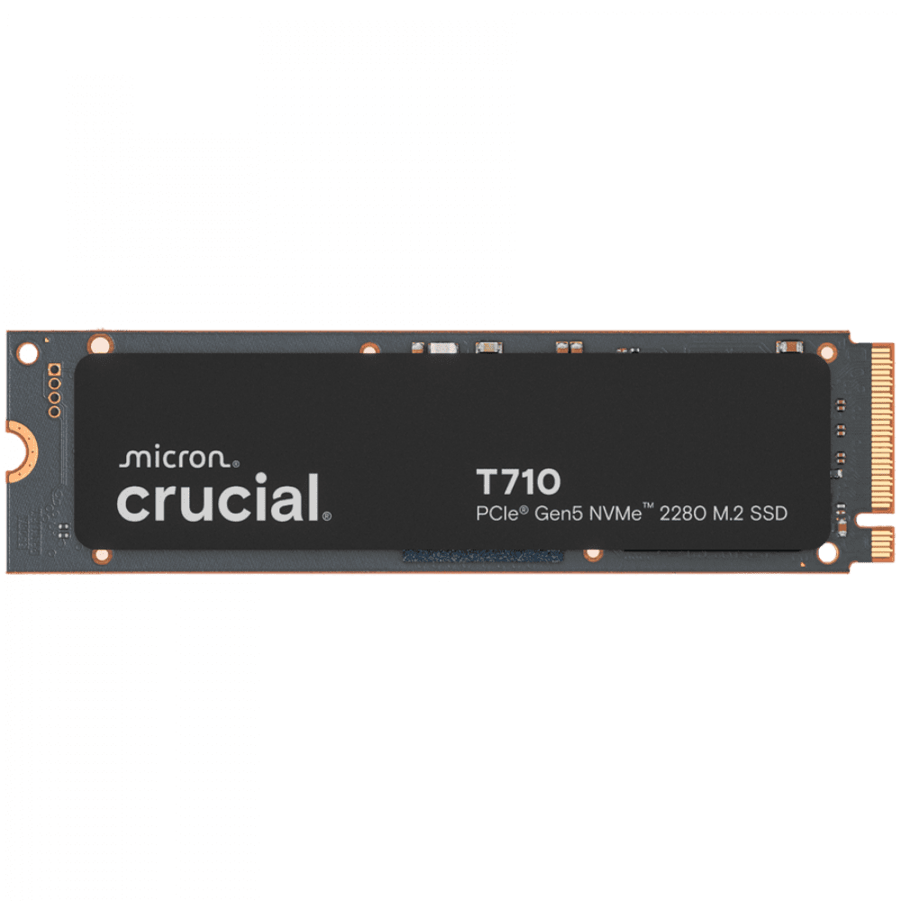 CRUCIAL T710 4TB PCIe Gen5 NVMe M.2 2280 SSD up to 14500 MB/s read and 13800 MB/s write
