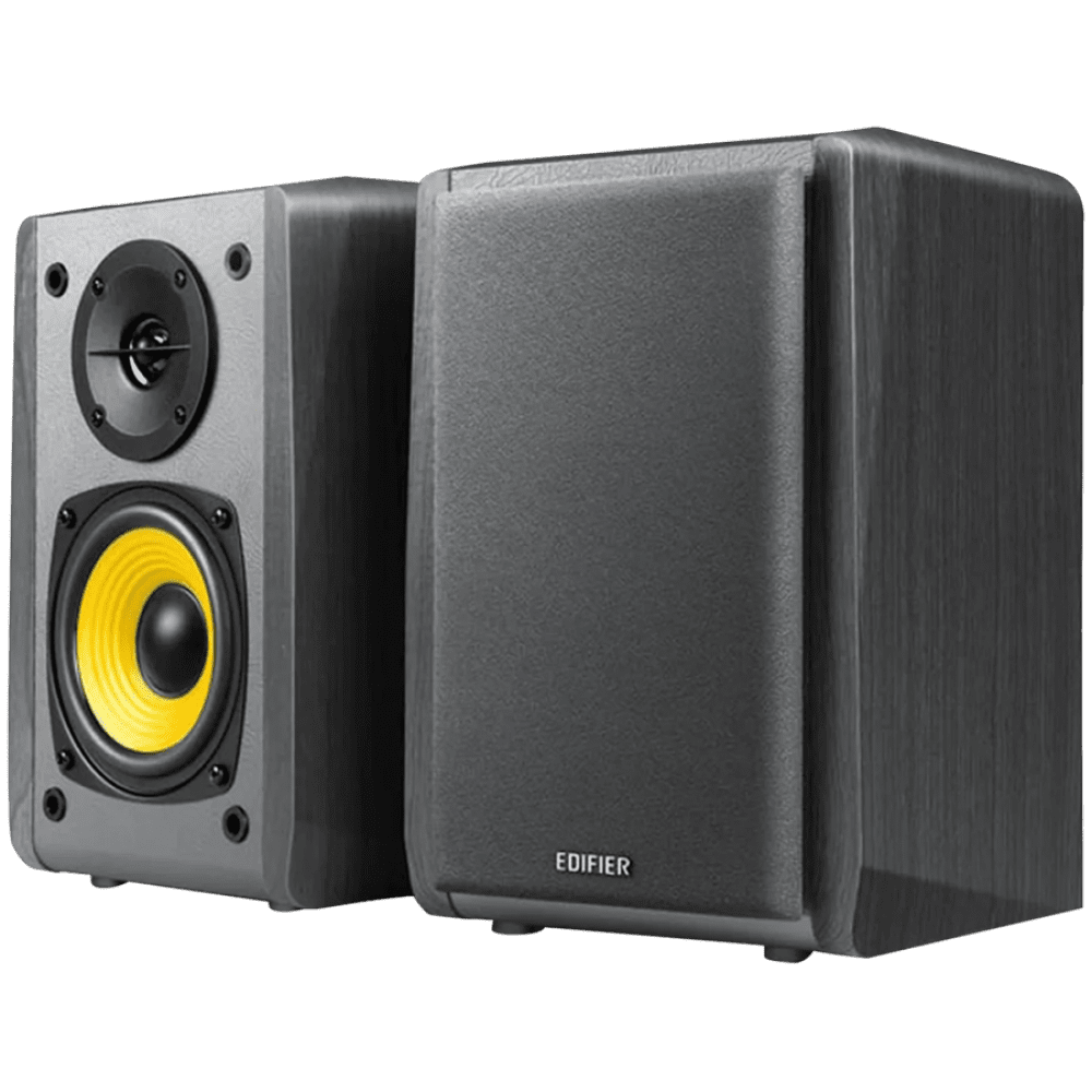 Edifier R1010BT Bookshelf Speakers, Bluetooth V5.1, Dual RCA Inputs, 4-inch  Mid-Bass Drivers 0.5-inch Tweeters, 24 W RMS, Black