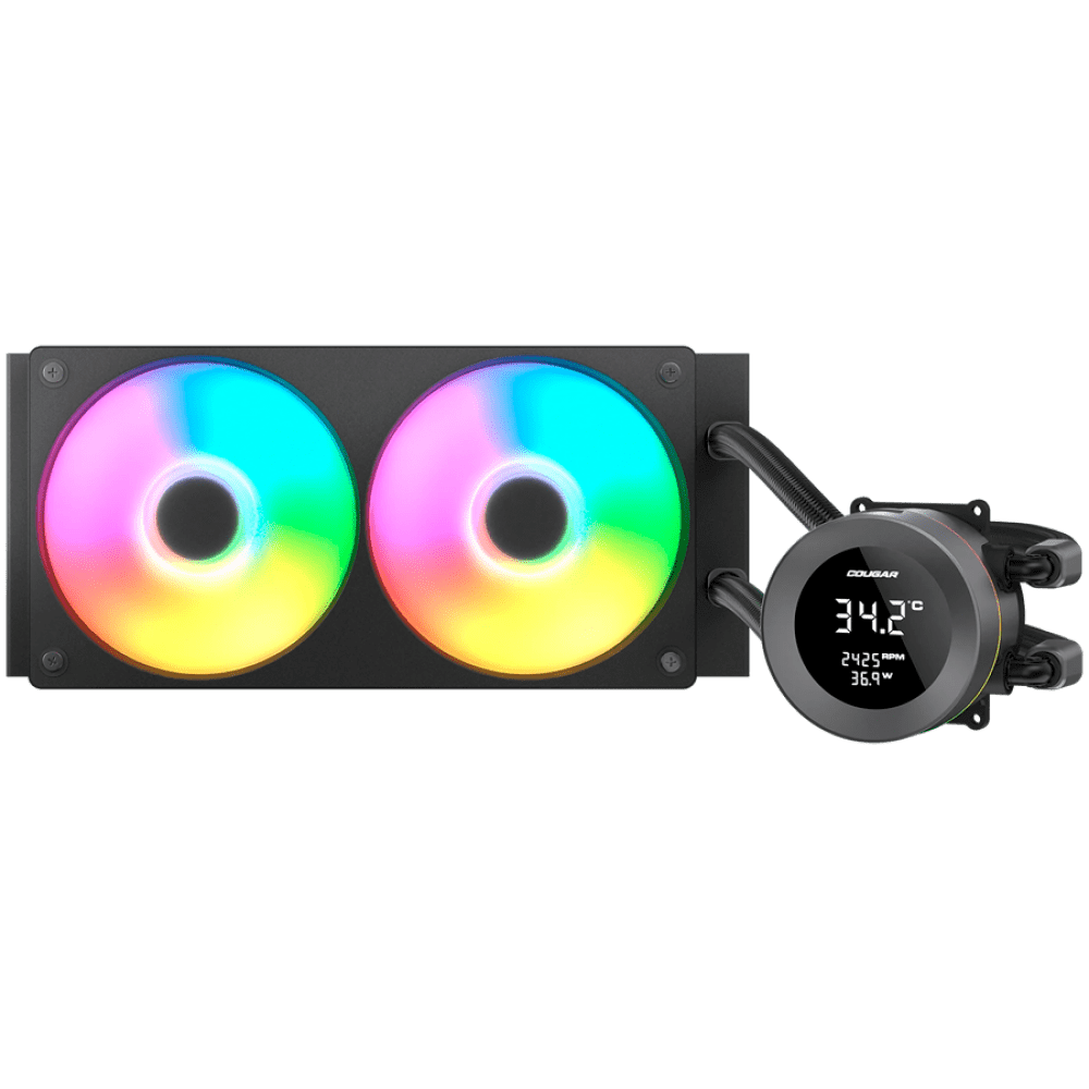 COUGAR Poseidon Vistek ARGB 240 AiO Liquid Watercooling - Black