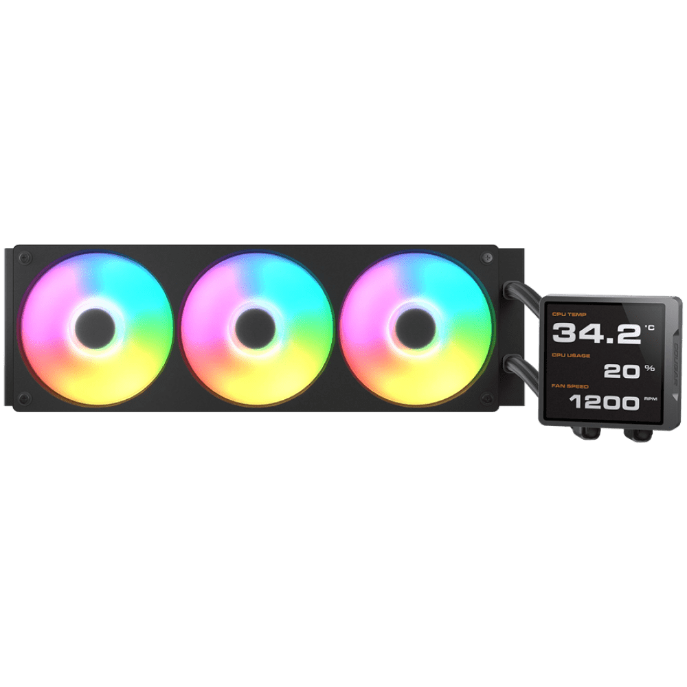 COUGAR Poseidon Vistek Pro ARGB 360 AiO Liquid Watercooling - Black
