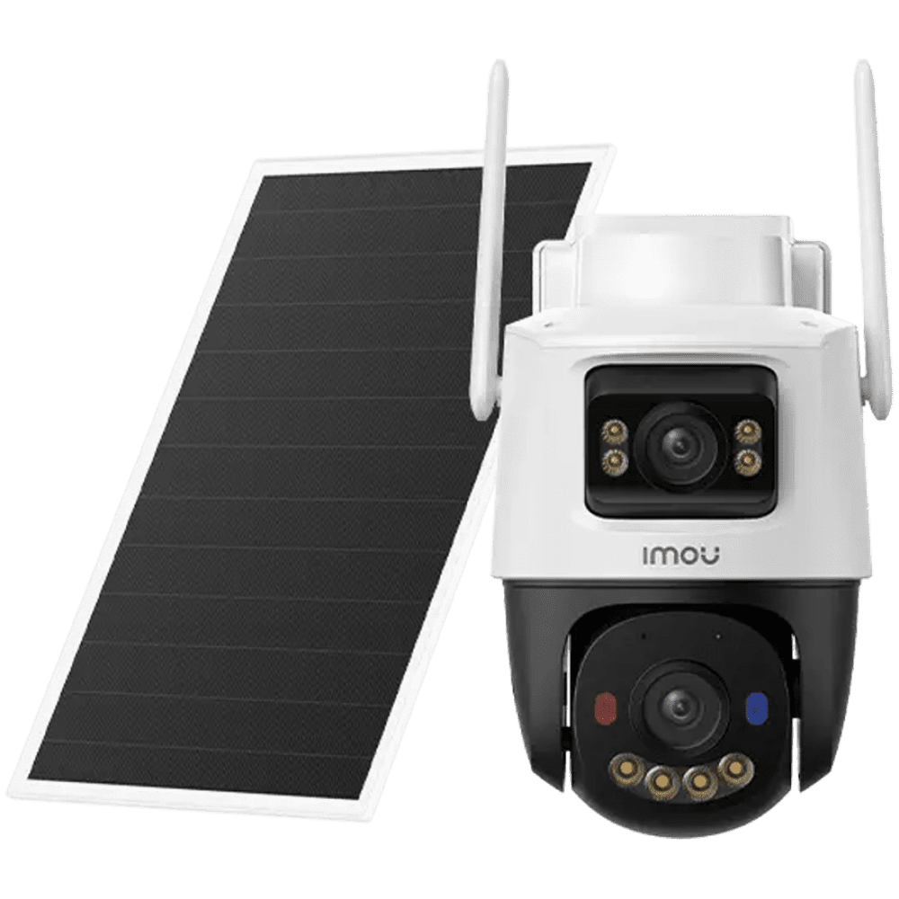 Imou AOV Dual Battery Camera-Kit 10MP, Wi-Fi 2.4GHz + 4G, Dual 5MP+5MP, 3.6mm fixed and 3.6mm PT Lens, FOV 76(H), IR up to 25m, Built-in Mic & Speaker, 10000mAh Battery, Solar Panel, Micro SD up to 512GB, AI Human and Vehicle Detection