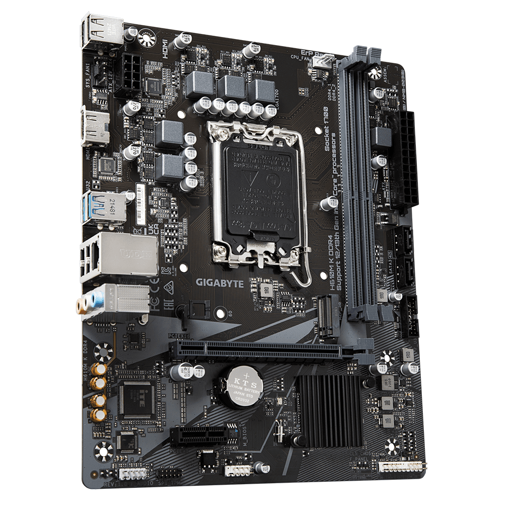Дънна платка GIGABYTE H610M-K, socket 1700, Micro ATX - Image 2
