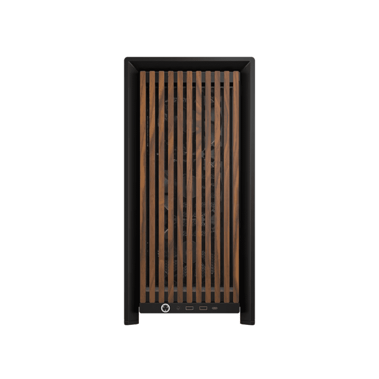Кутия Corsair Frame 4000D Wood RS Mid-Tower - Black/Walnut - Image 2