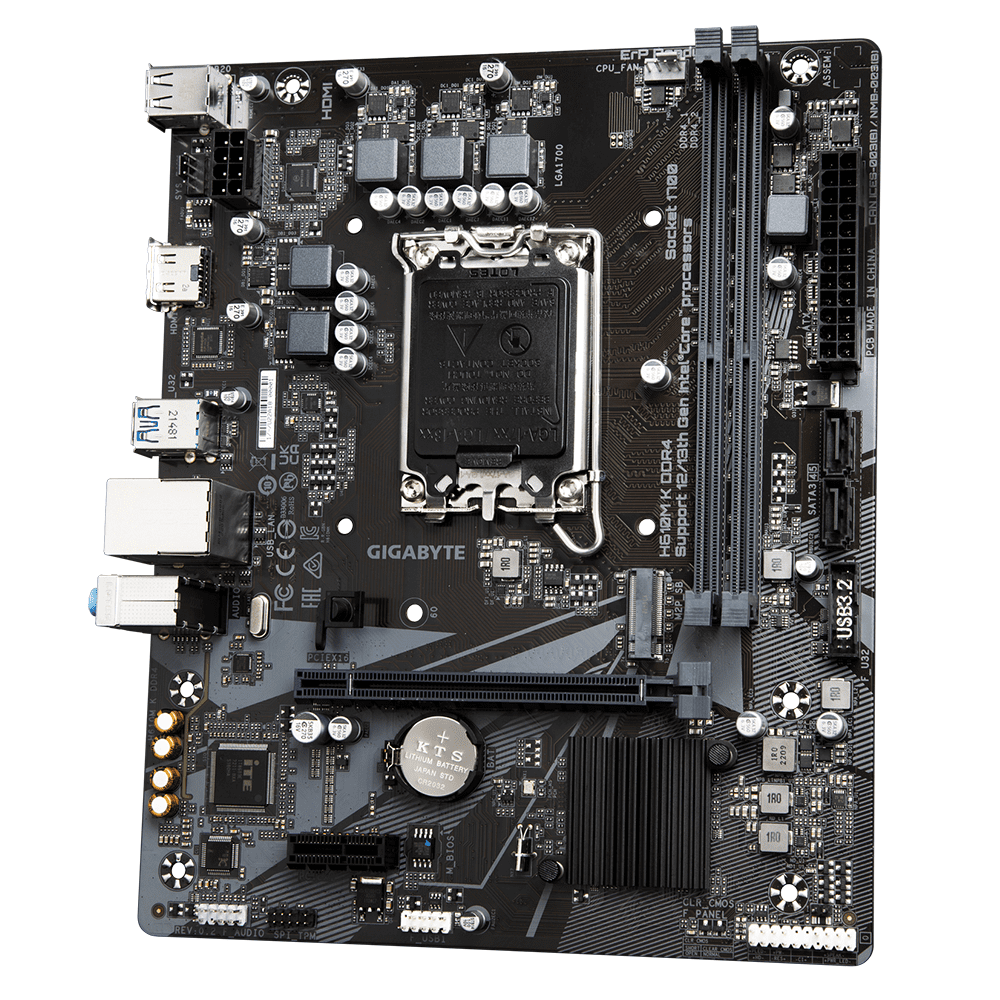 Дънна платка GIGABYTE H610M-K, socket 1700, Micro ATX - Image 3