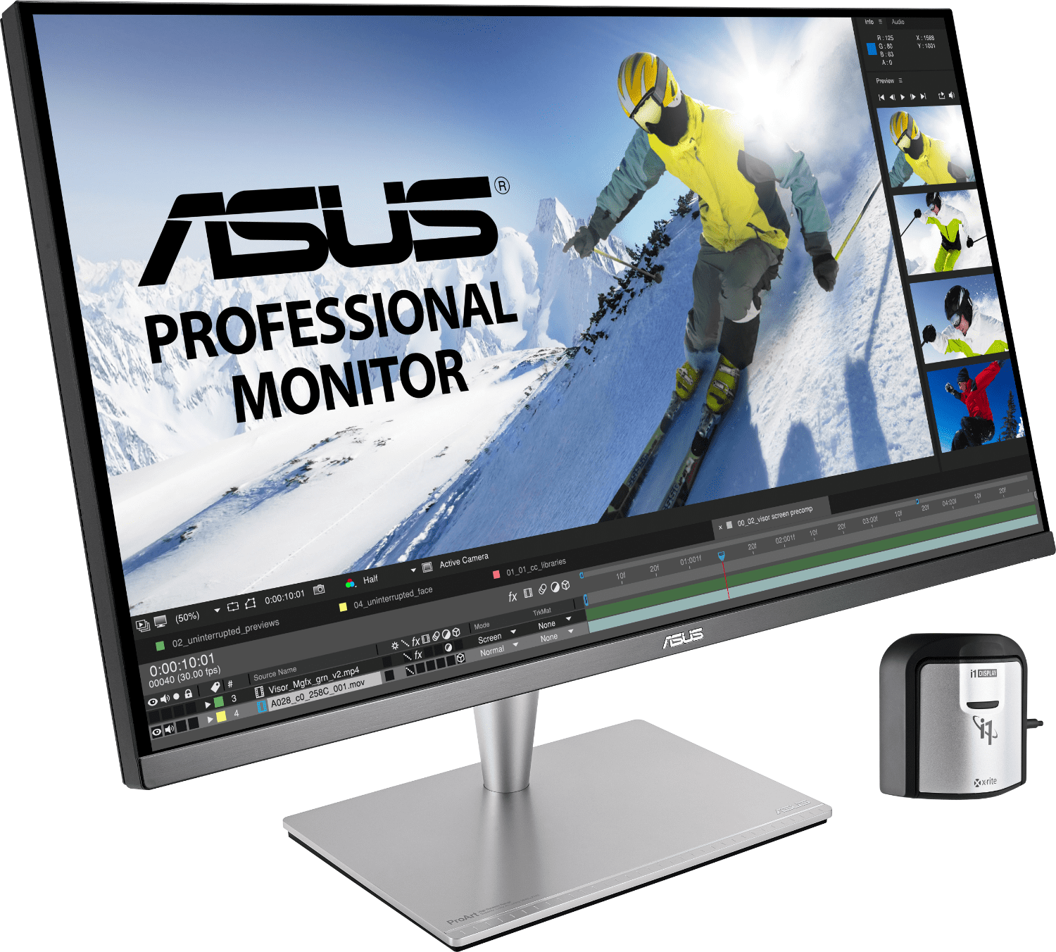 Монитор ASUS PA32UC-K, 32'', 4K, IPS, Quantum Dot, HDR1000, 384 zones local dimming, 99.5% Adobe RGB/95% DCI-P3 - Image 9