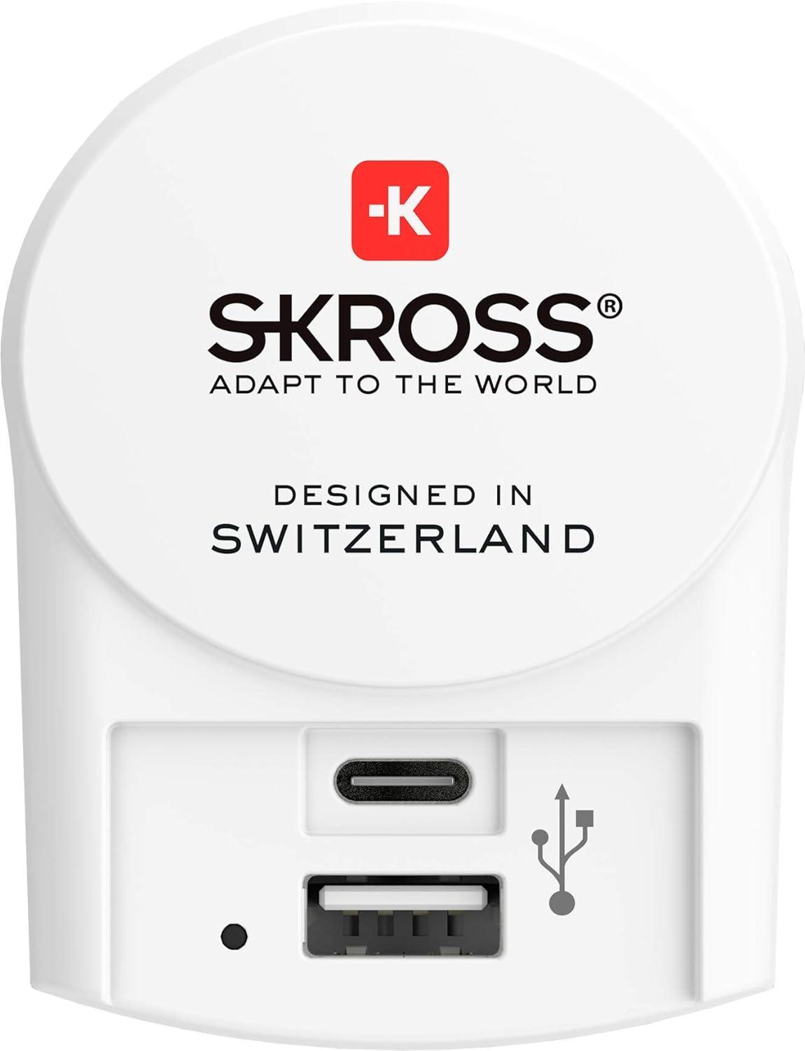 Адаптер-зарядно SKROSS Euro USB Charger 1.302423, USB-А, USB-C - Image 2