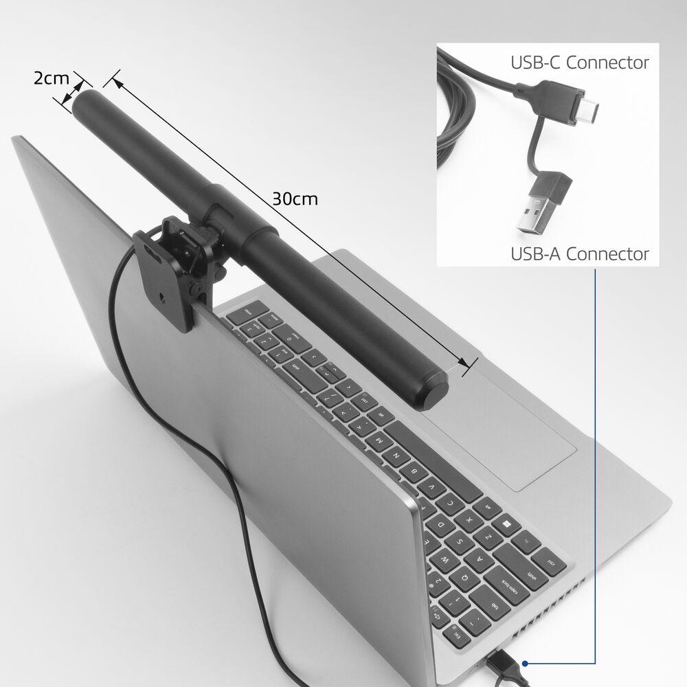 ACT LED лампа за лаптоп с регулируема яркост и щипка, USB захранване - Image 5