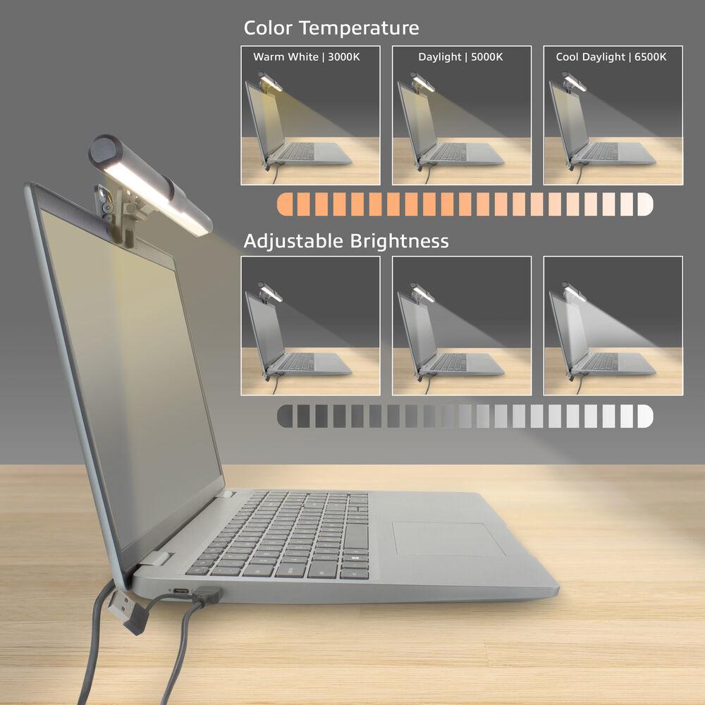 ACT LED лампа за лаптоп с регулируема яркост и щипка, USB захранване - Image 7