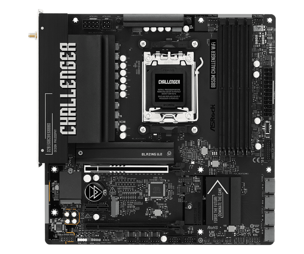 Дънна платка ASRock B850M CHALLENGER WIFI socket AM5