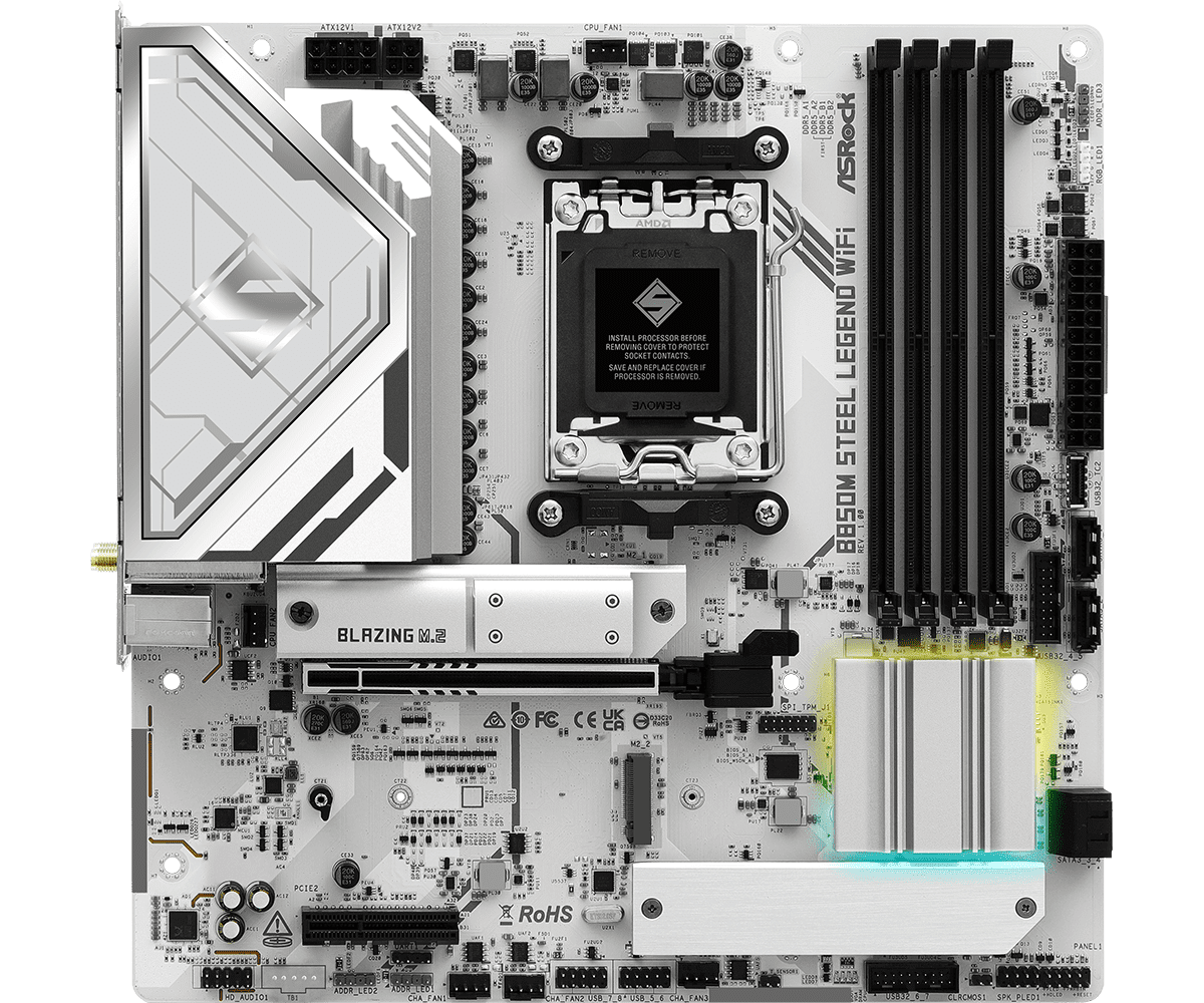 Дънна платка ASRock B850M STEEL LEGEND WIFI socket AM5