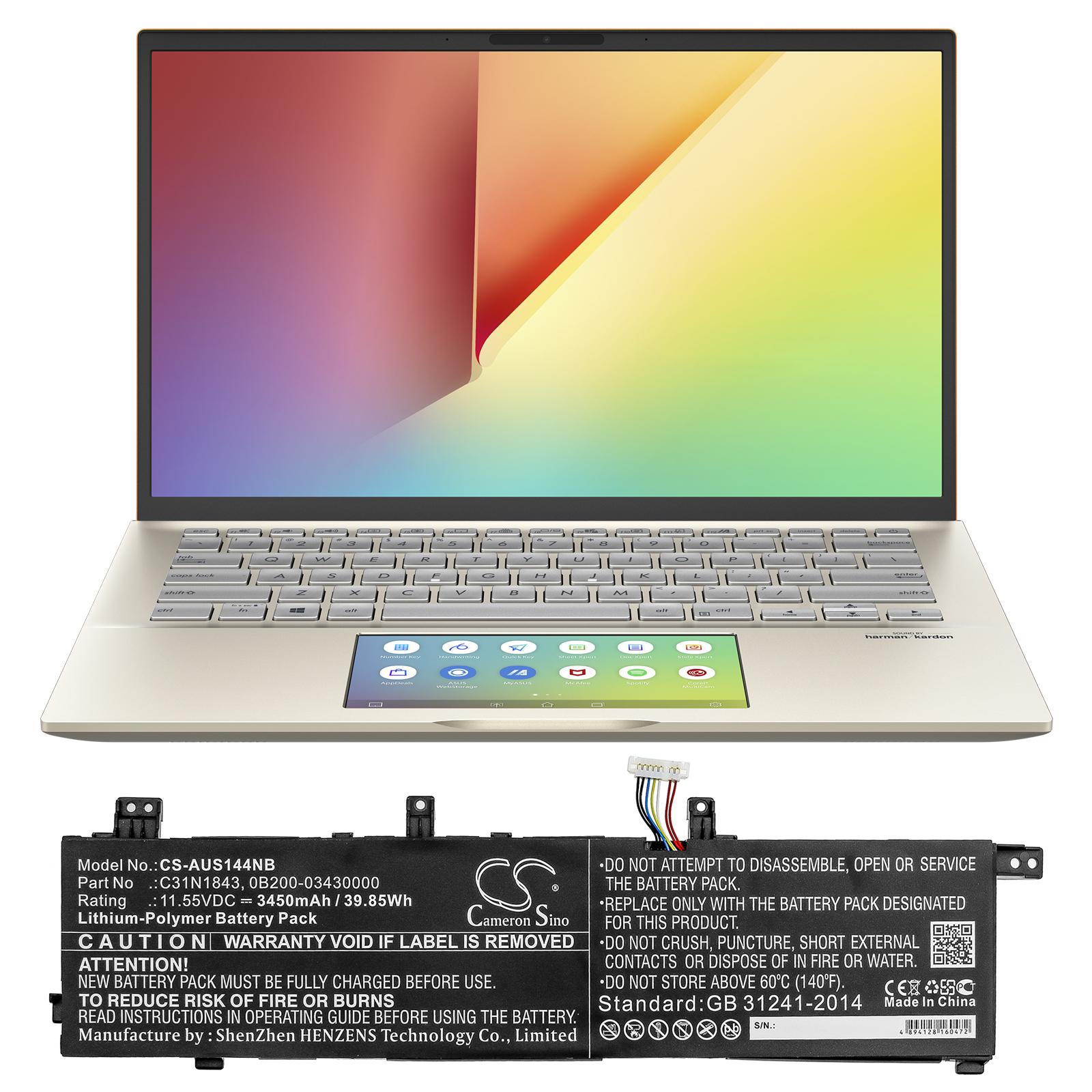 Батерия за лаптоп ASUS IVOBOOK S14 S432FA-EB017T, VivoBook S15 S532FA-BN022T C31N1843 LiPo 11.55V 3450 mAh CAMERON SINO - Image 3