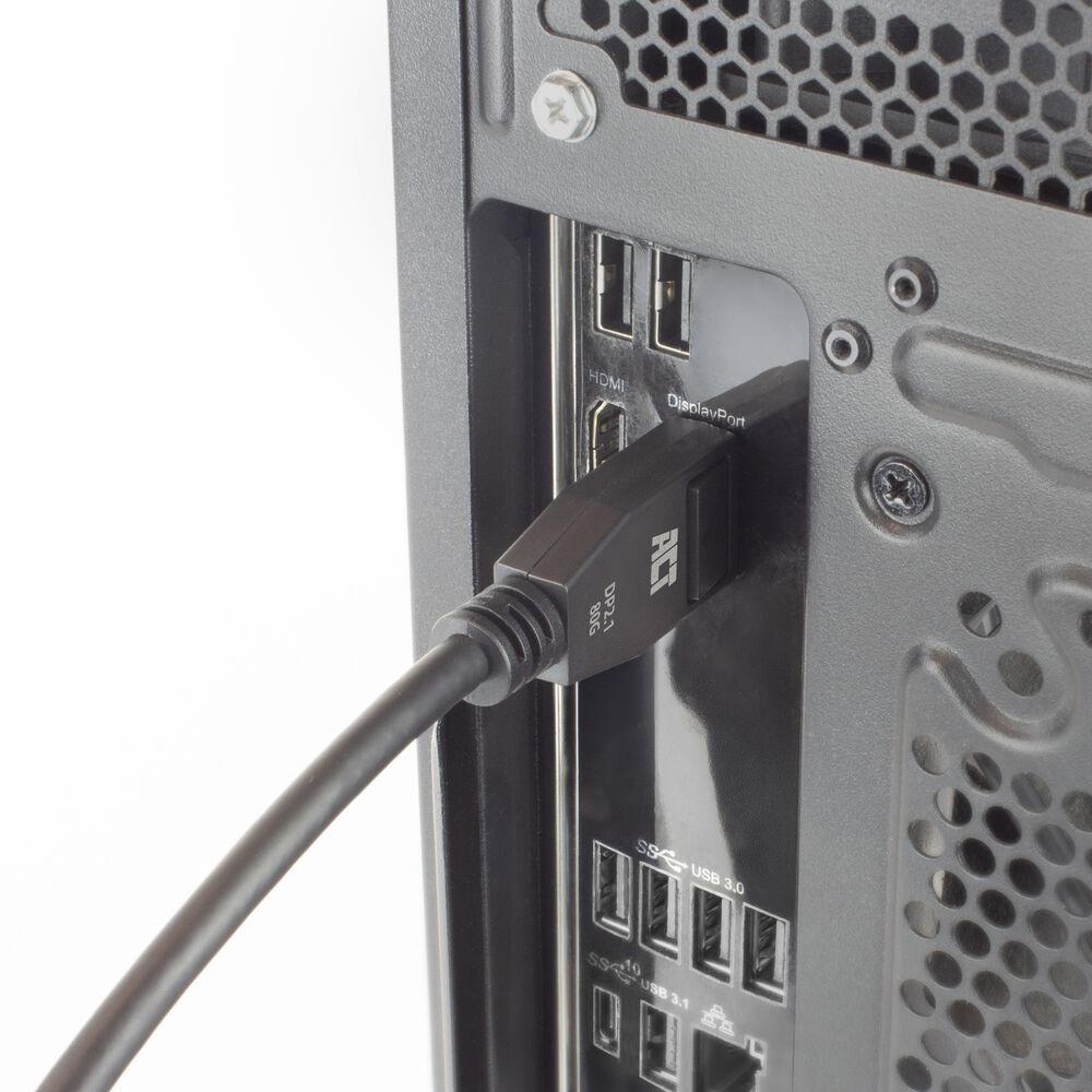 ACT Кабел Display port 2.1 мъжко - HDMI-A мъжко, 3м, черен, булк опаковка - Image 7