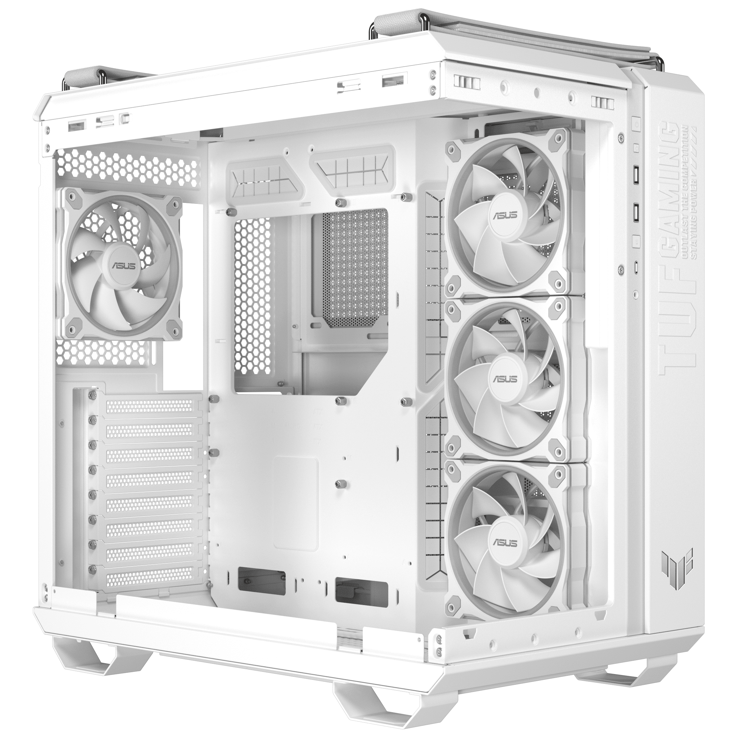 Кутия ASUS TUF Gaming GT502 Horizon ARGB White Edition - Image 4