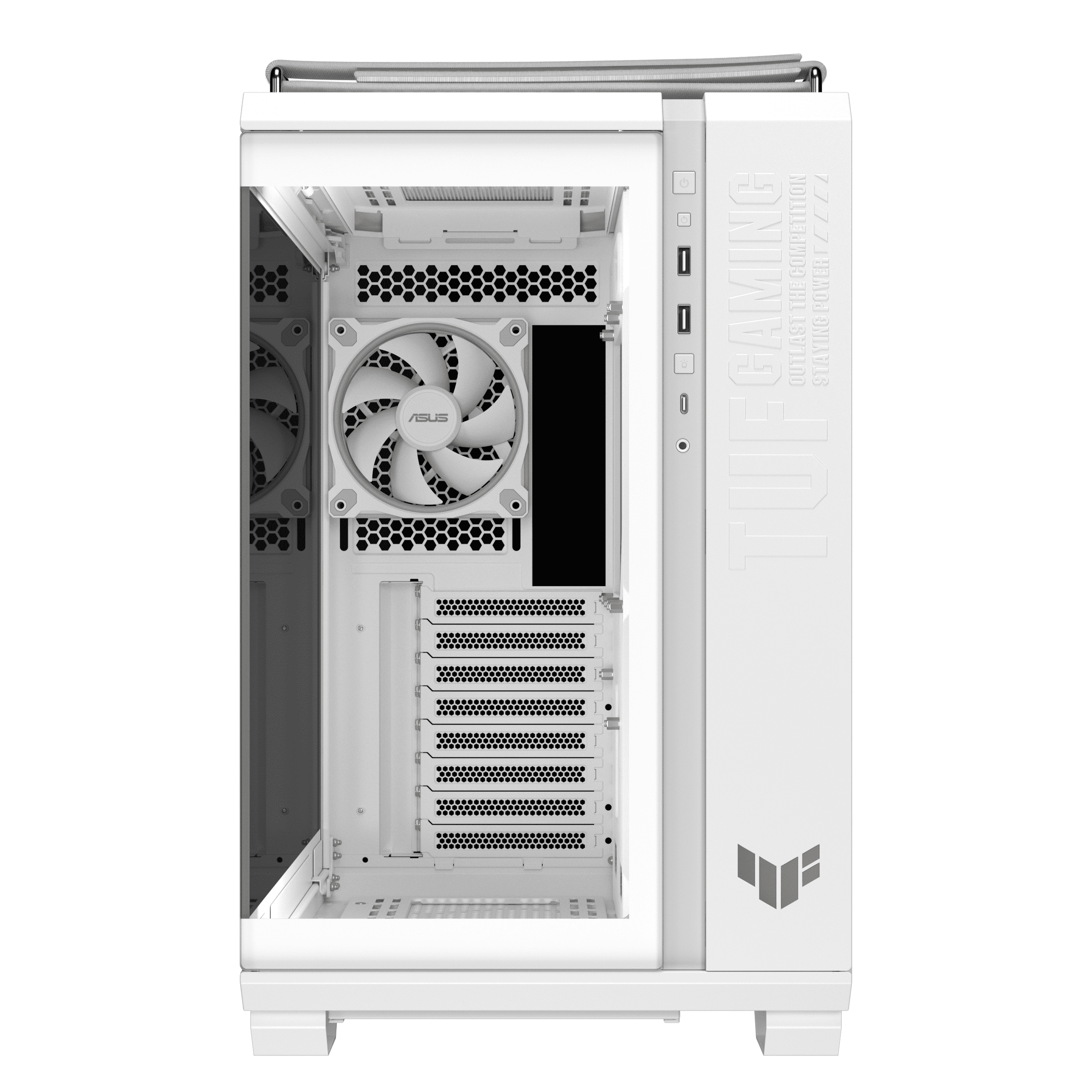 Кутия ASUS TUF Gaming GT502 Horizon ARGB White Edition - Image 5