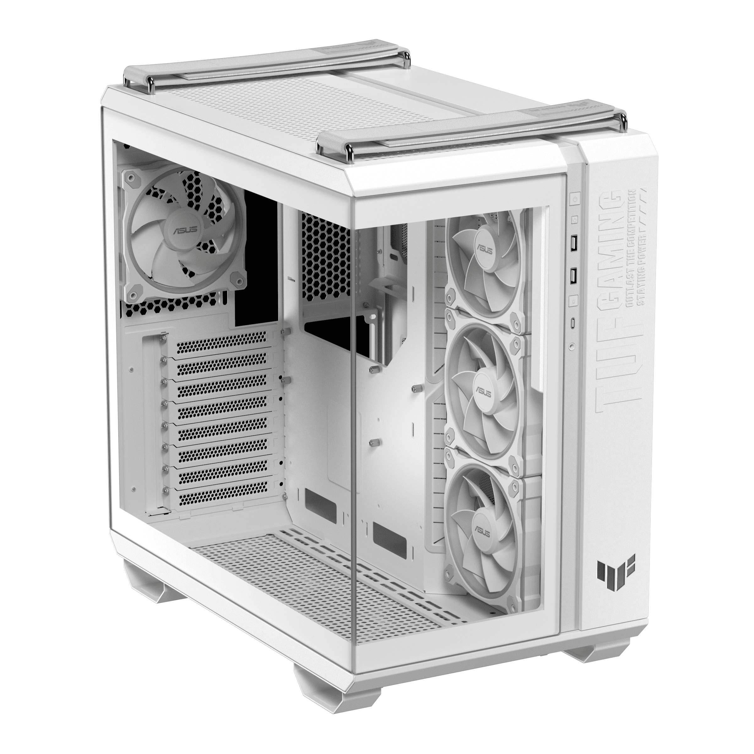 Кутия ASUS TUF Gaming GT502 Horizon ARGB White Edition - Image 8