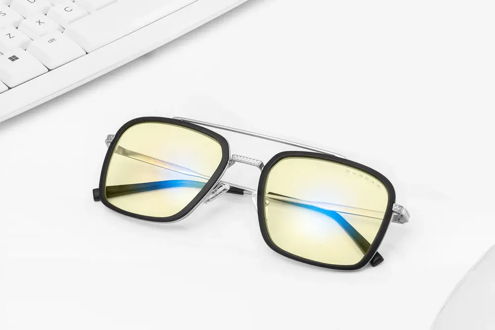 Компютърни очила GUNNAR Baron Silver - Clear - Image 6