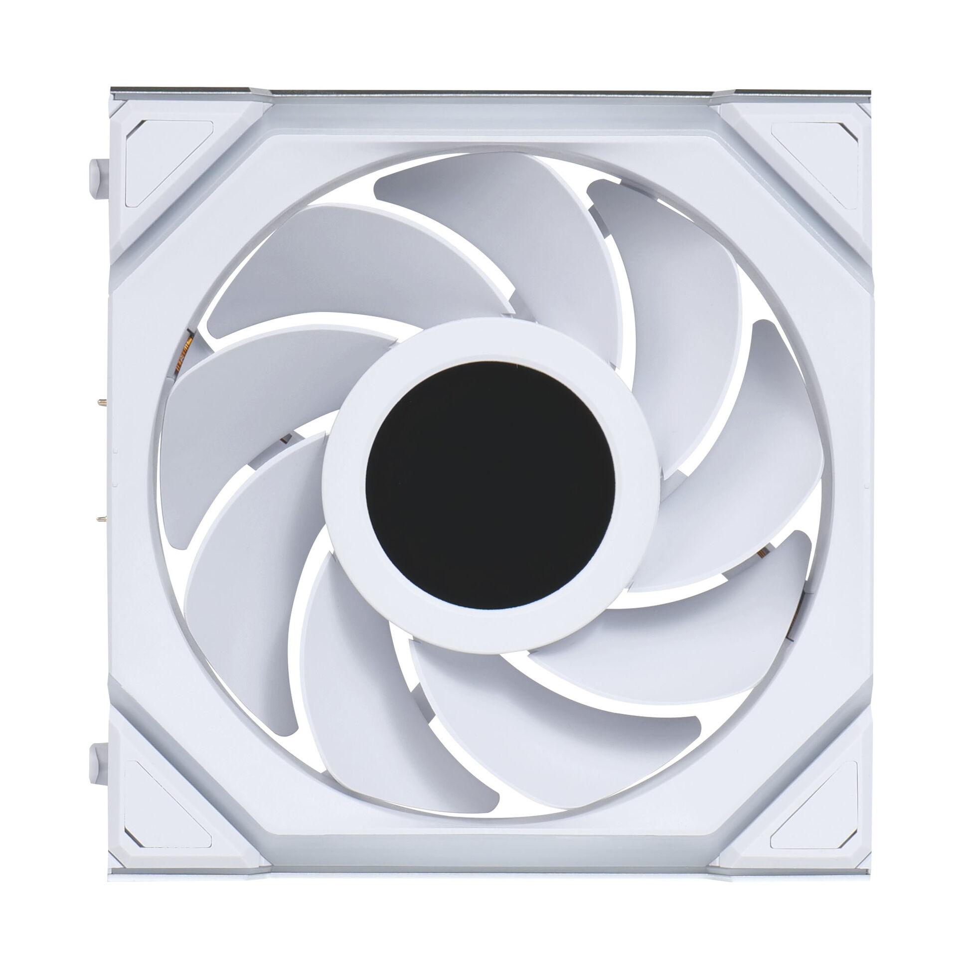 Вентилатор Lian Li UNI FAN SL Wireless LCD Reverse Blade ARGB PWM - 120 mm Бял - Image 4