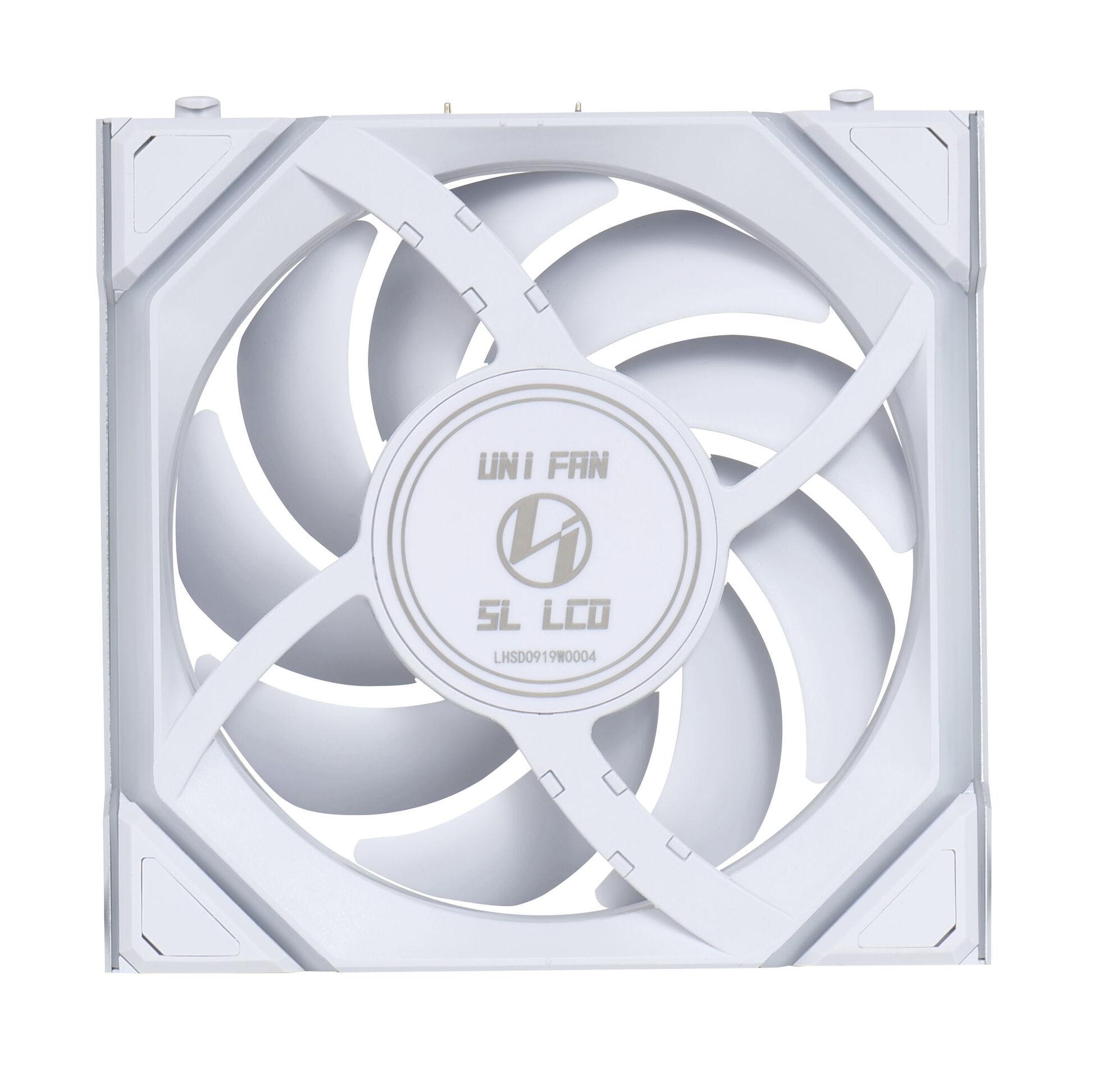 Вентилатор Lian Li UNI FAN SL Wireless LCD Reverse Blade ARGB PWM - 120 mm Бял - Image 5