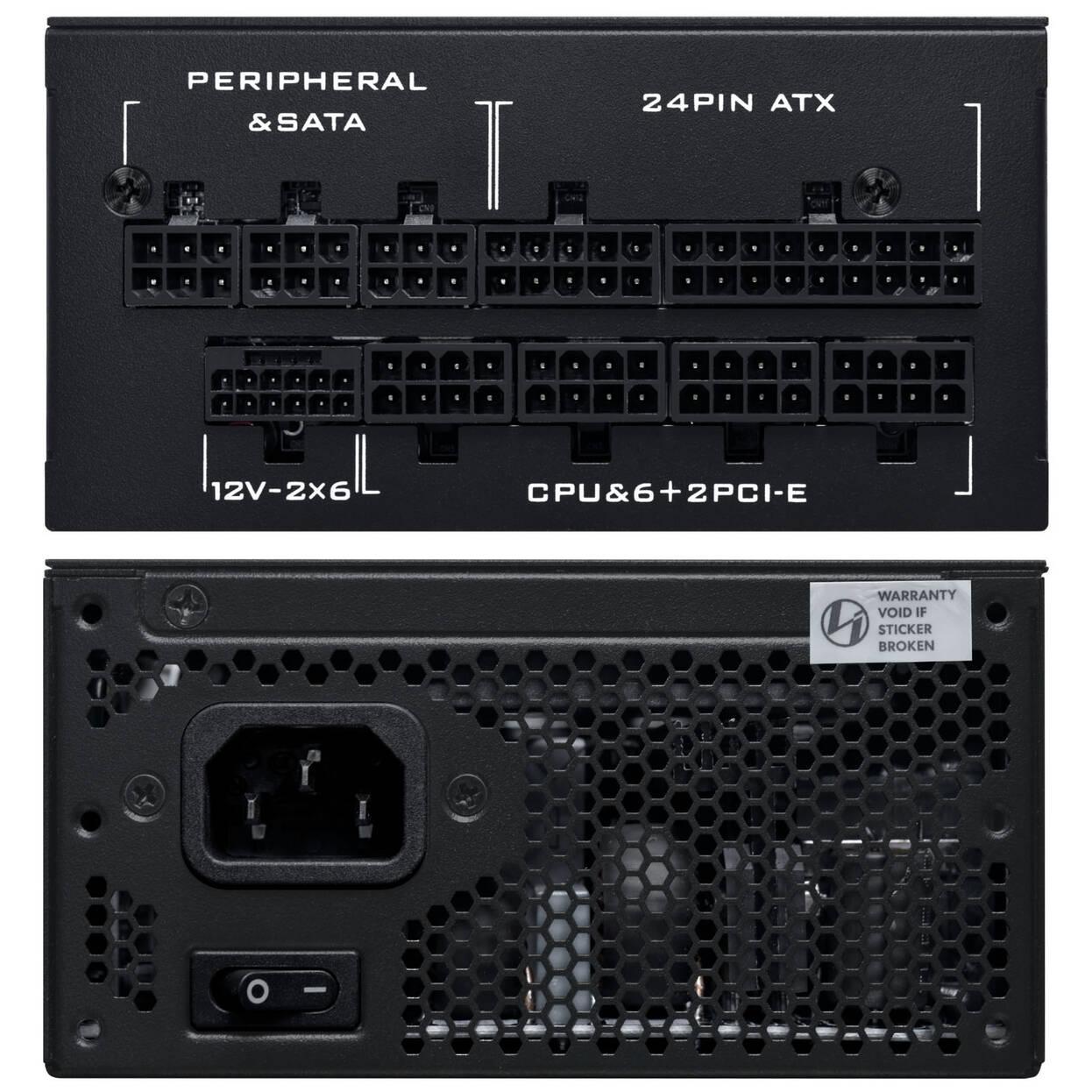 Захранващ блок Lian Li SP850 Black 850W 80+ Platinum PCIe 5.1, ATX 3.1 - Image 4