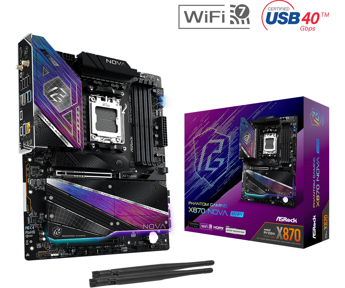 Дънна платка ASROCK X870 PG NOVA WIFI, Socket AM5 - Image 6