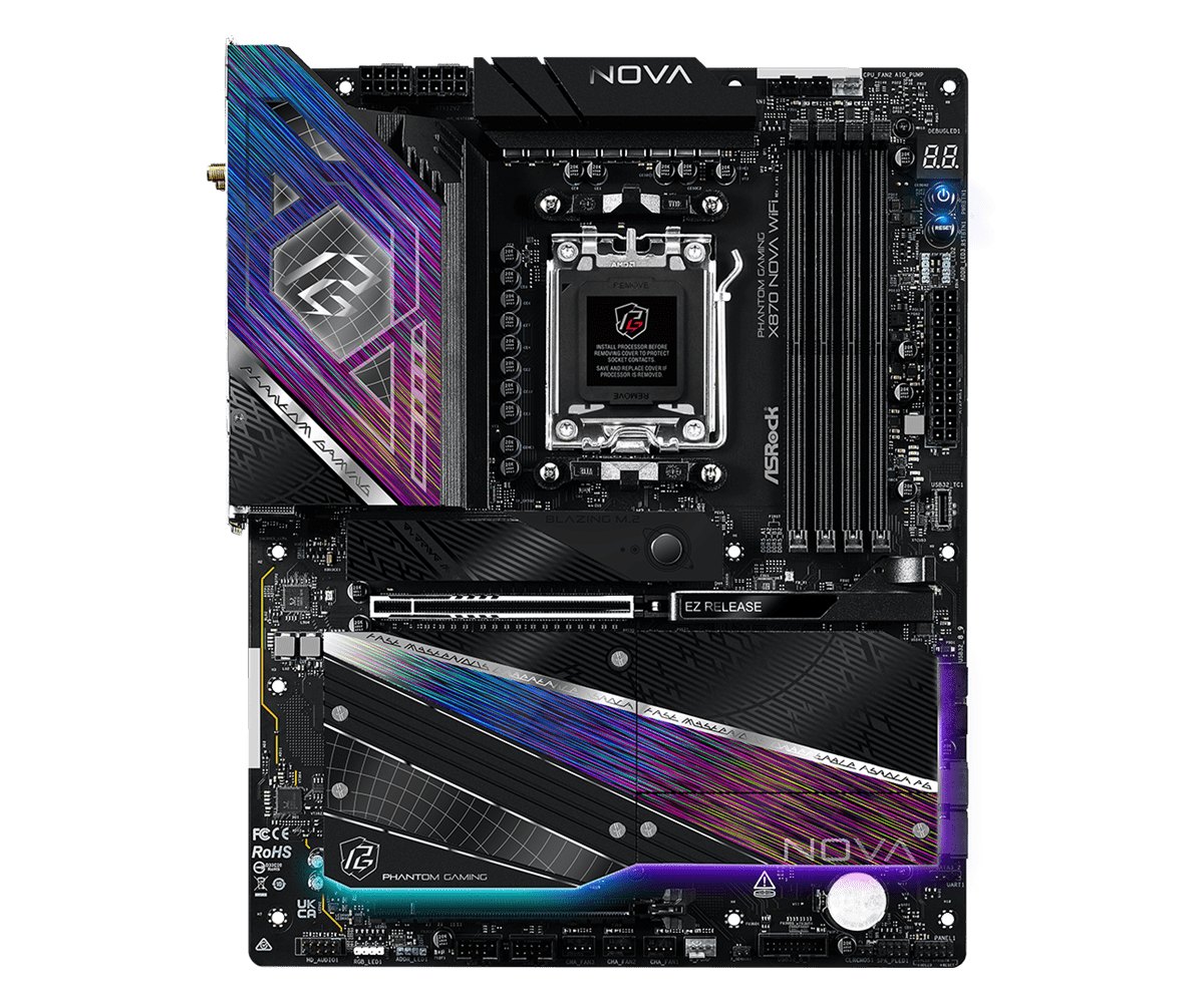 Дънна платка ASROCK X870 PG NOVA WIFI, Socket AM5